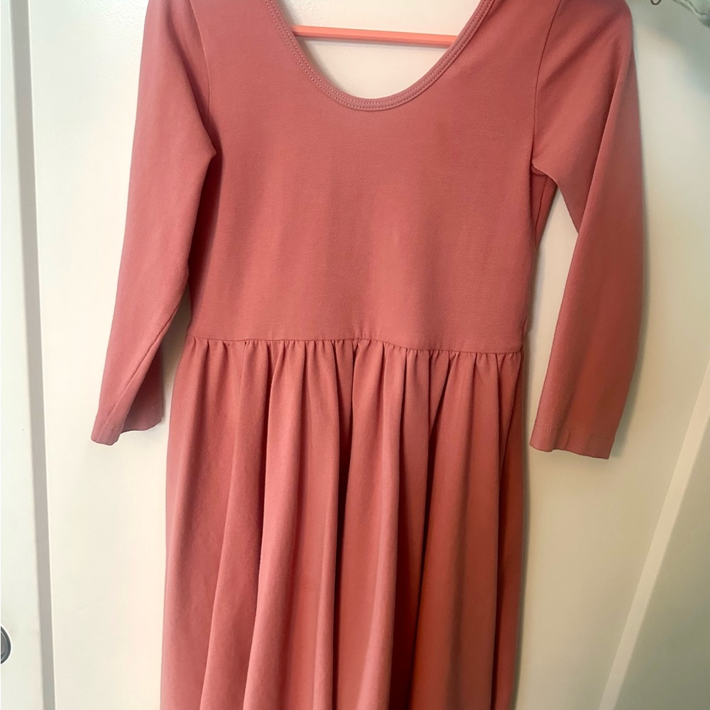 Alice and Ames pink long sleeve dress